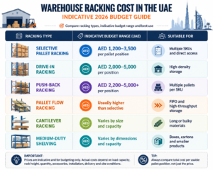 Warehouse Racking Cost in the UAE